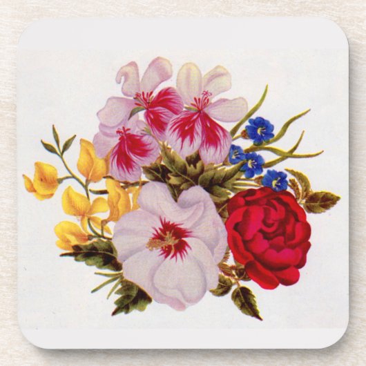 18世紀の花束花 コースター (正面)