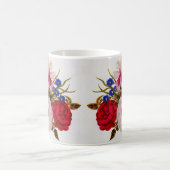 18世紀の花束花 コーヒーマグカップ (中央)