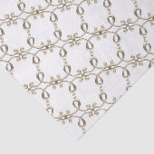 18世紀の複雑な金ゴールド金属ループデザイン 薄葉紙 (詳細)