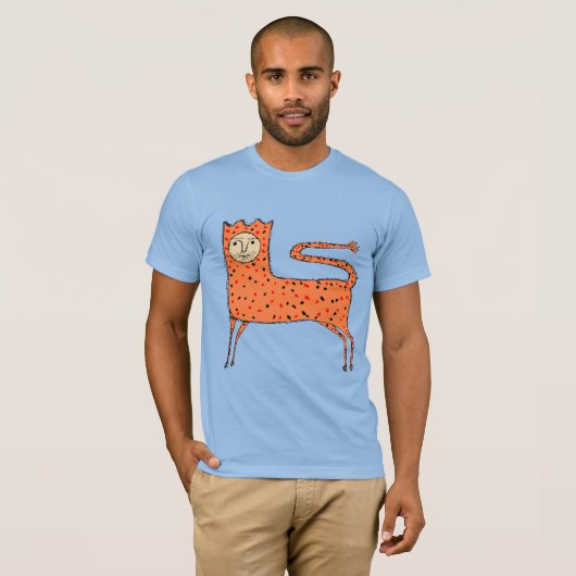 18世紀イギリスのプリミティブライオン Tシャツ (正面フル)