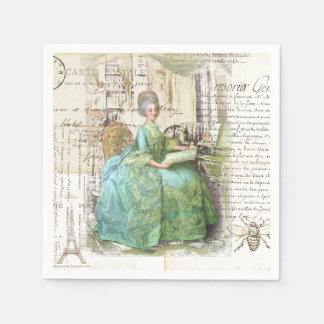 18世紀エフェメ王室のラ スタンダードカクテルナプキン
