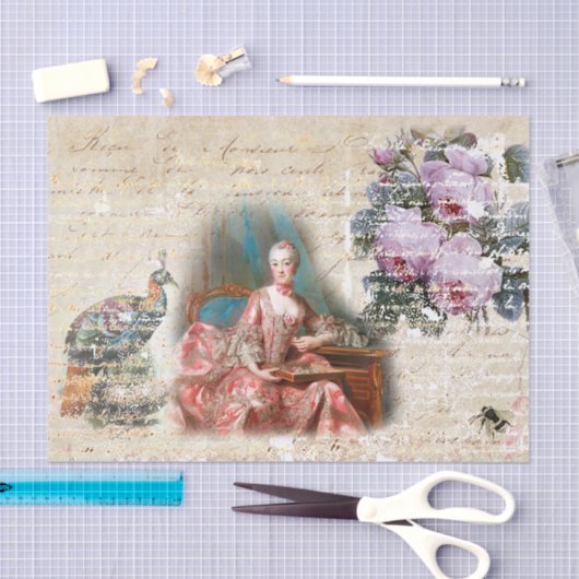 18世紀エフェメ王室のラ 薄葉紙 (クラフト)