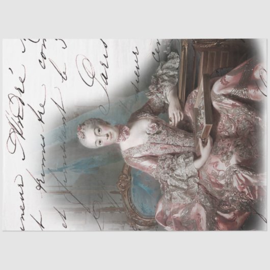 18世紀エフ王室のエマフランスの 薄葉紙 (正面)