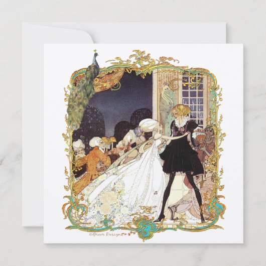 18世紀コスチューム・ボール・招待状 招待状 (正面)