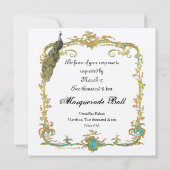 18世紀コスチューム・ボール・招待状 招待状 (裏面)