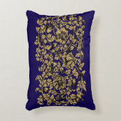 18世紀バロック・ロココつる植物&バードパターン アクセントクッション (正面(垂直))
