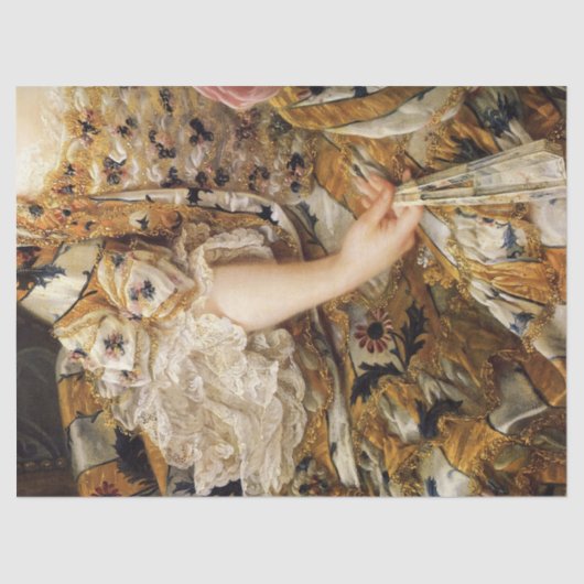 18世紀ファッションドレス 薄葉紙 (正面)