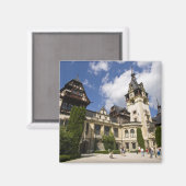 18世紀ペレス城，シナイ，ルーマニア， 2 マグネット (正面/裏面)