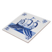 18世紀ヴィンテージ帆船 タイル (側面)