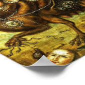 18世紀初頭のキメラ翼の生き物 ポスター (角)