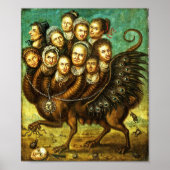 18世紀初頭のキメラ翼の生き物 ポスター (正面)