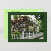 18世紀後半のアダムスタイルの邸宅 ポストカード (正面/裏面)