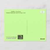 18世紀後半のアダムスタイルの邸宅 ポストカード (裏面)