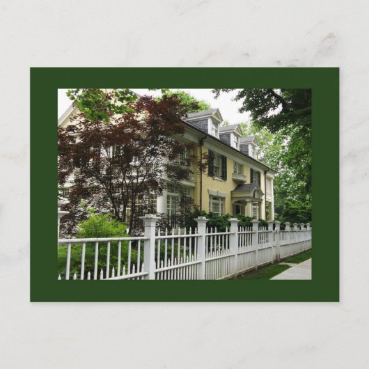 18世紀後半のアダムスタイルの邸宅 ポストカード (正面)