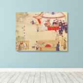 18世紀後半のアーチェリー・コンテスト キャンバスプリント (インサイチュ (ウッドフロア))