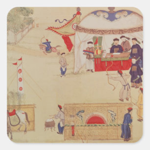 18世紀後半のアーチェリー・コンテスト スクエアシール