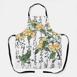 18世紀日本の植物カエル エプロン