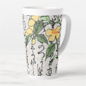 18世紀日本の植物カエル カフェラテマグ (右アングル)