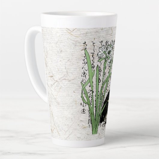 18世紀日本の植物カエル カフェラテマグ (左アングル)