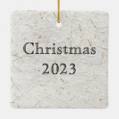 18世紀日本の植物カエル セラミックオーナメント (裏面)