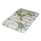 18世紀日本の植物カエル バスマット (アングル)