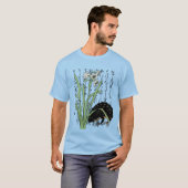 18世紀日本の植物カエル Tシャツ (正面フル)