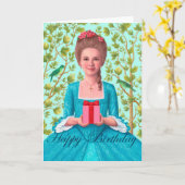 「18世紀誕生日」 グリーティングカード (黄色い花)