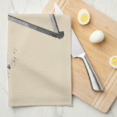 18世紀顕微鏡アンティーク科学楽器 キッチンタオル (四つ折り)