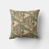 18世紀顕微鏡アンティーク科学楽器 クッション (裏面)