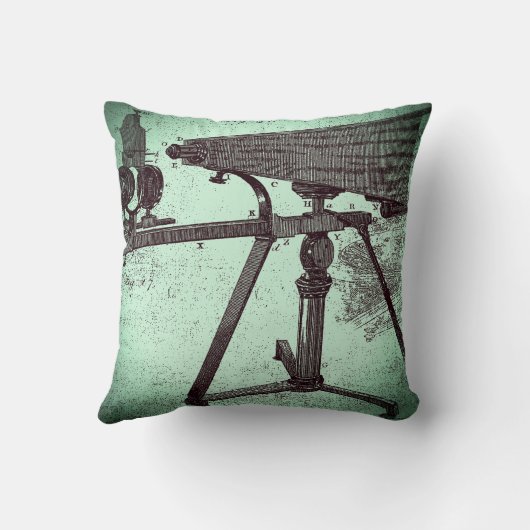 18世紀顕微鏡アンティーク科学楽器 クッション (裏面)