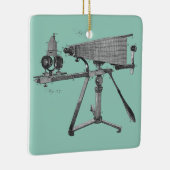 18世紀顕微鏡アンティーク科学楽器 セラミックオーナメント (右)