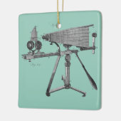 18世紀顕微鏡アンティーク科学楽器 セラミックオーナメント (左)