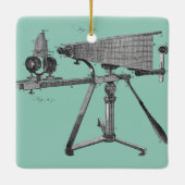 18世紀顕微鏡アンティーク科学楽器 セラミックオーナメント (裏面)