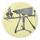 18世紀顕微鏡アンティーク科学楽器 セラミックノブ (正面)