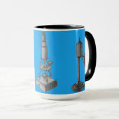 18世紀顕微鏡アンティーク科学楽器 マグカップ (正面右)