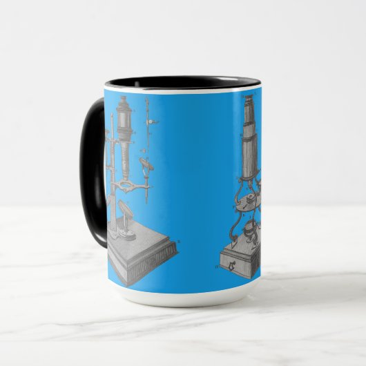 18世紀顕微鏡アンティーク科学楽器 マグカップ (正面左)