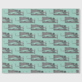 18世紀顕微鏡アンティーク科学楽器 ラッピングペーパー (フラット)