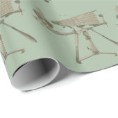 18世紀顕微鏡アンティーク科学楽器 ラッピングペーパー (ロールコーナー)