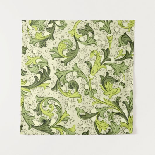 18世紀:フローラアンティーク壁紙 タペストリー (正面)