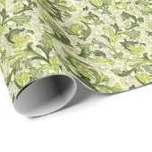 18世紀：フローラアンティーク壁紙 ラッピングペーパー (ロールコーナー)