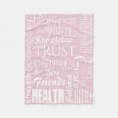 18並外れた人生の願いの毛布、フリース フリースブランケット (正面)