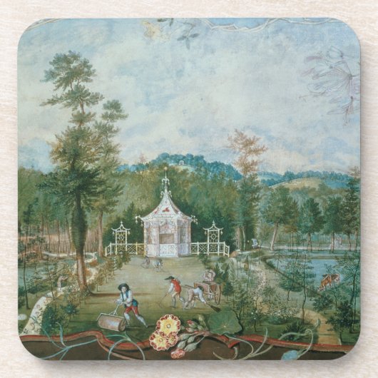 18中国の世紀の英語庭園の館 コースター (正面)