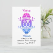 18伝統的磁器18周年記念 招待状 (スタンド正面)