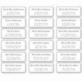 18個々のスクリプト名住所 シール (正面)