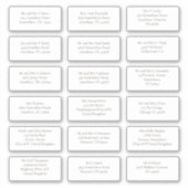 18個のゲスト結婚ネーム・アドレスSerif シール (正面)