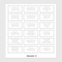 18個のゲスト結婚ネーム・アドレスSerif