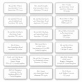 18個の受信者の名前の住所Mail Serif シール (正面)