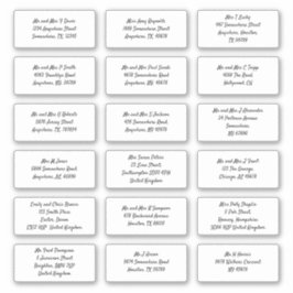 18個の受信者の名前を設定するアドレス配送料 シール