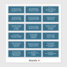 18個の受信者の名前アドレスターコイズ