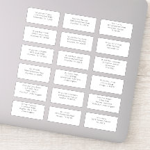 18個の受信者名アドレスゴシックSans